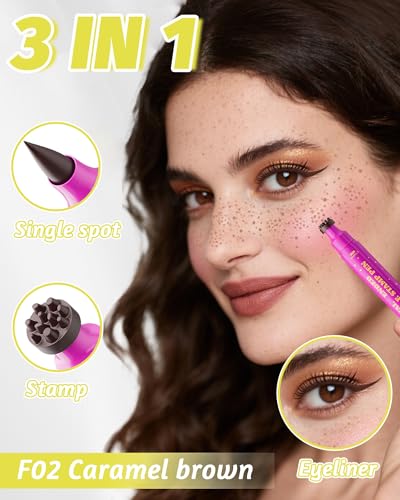 2-in-1 Faux Freckle Stamp Pen - Waterproof & Dual-Ended