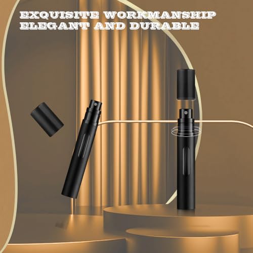 10ml Perfume Atomizer Travel Refillable, 3PCS Perfume Travel Refillable Bottle,Bottom-Filling Fragrances Perfumes Bottle,Mini Cologne Dispenser,Portable Sprayer£¨Black-Grey-Silver£©