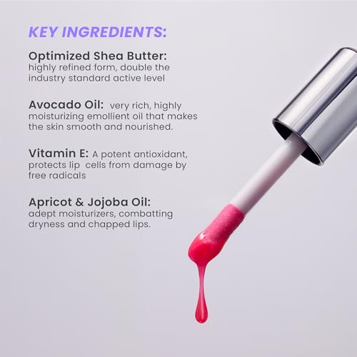 Wonderskin Lip Oil Rehab Serum - Tinted Hydrating Lip Oil - Amour