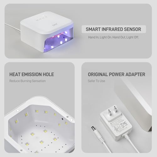 GAOY UV Nail Lamp with Infrared Sensor & 3 Timers