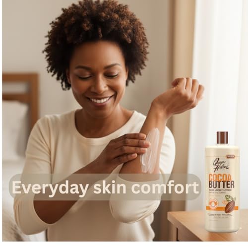 Queen Helene Cocoa Butter Hand and Body Lotion for Dry Skin | Deep Moisturizing Cocoa Butter Formula Softens and Smooths | 16 oz