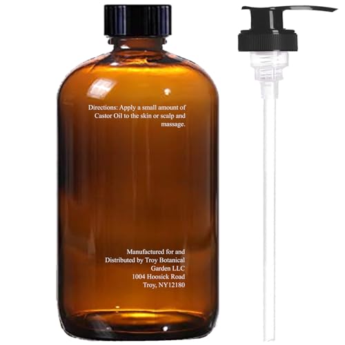 Essentially KateS Cold-Pressed Castor Oil 16 oz - Glass Bottle