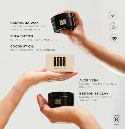 KOOK Pre-Swim Hair Protection Wax Mask - Chlorine & UV Shield