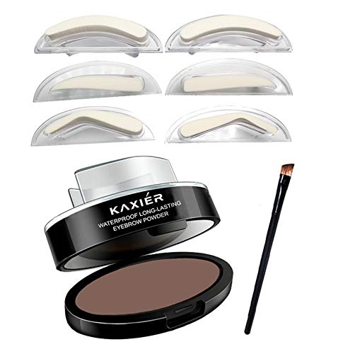 Waterproof Eyebrow Stamp Powder Kit - Light Brown