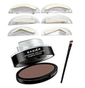 Waterproof Eyebrow Stamp Powder Kit - Light Brown