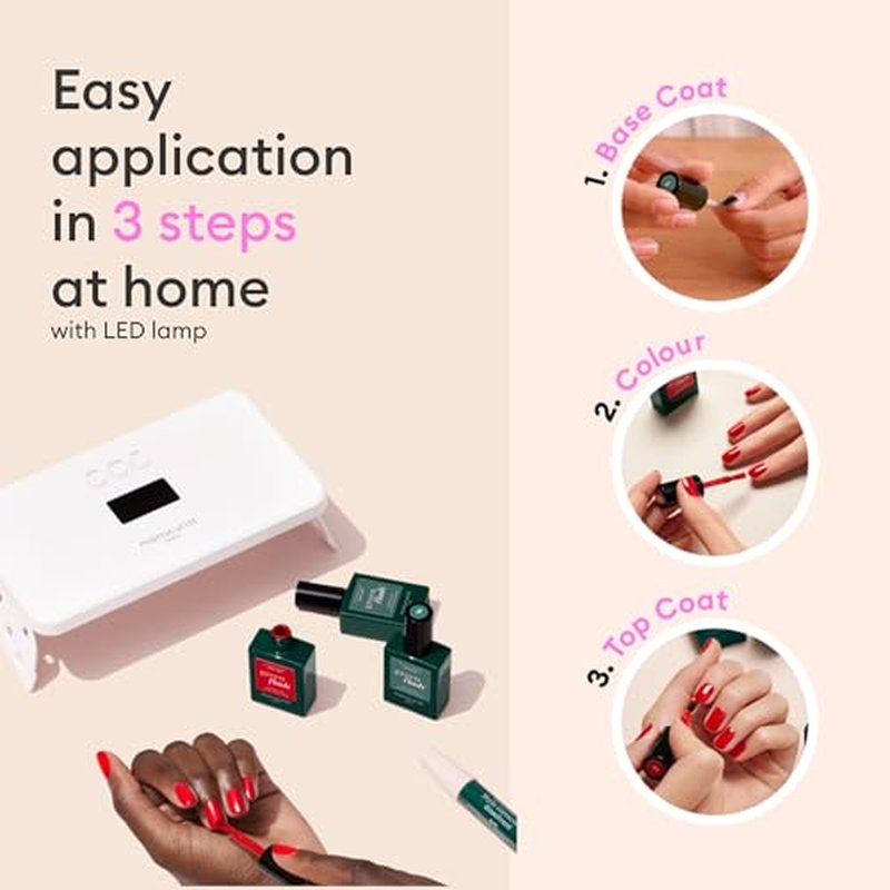 Manucurist Green Flash Satin Gel Polish - Pearly Pale Pink