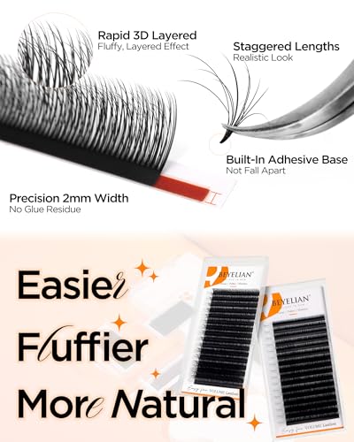 BEYELIAN Easy Fan Volume Lash Extensions 0.05 D Curl 8-15mm