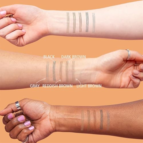 Eyebrow Microblading Pen with 4-Tip Fork - Waterproof Dark Brown