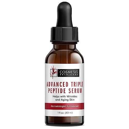 Advanced Triple Peptide Serum - Reduce Wrinkles, Support Collagen Renewal, Defend Against Aging | 1oz | Cosmesis