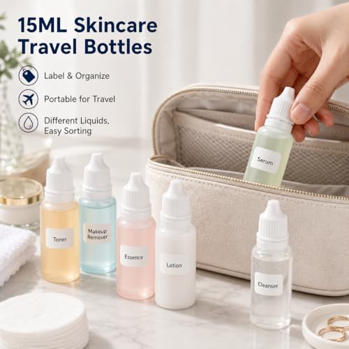 15ml Dropper Bottles (5-Pack) Eye Drops & Essential Oils