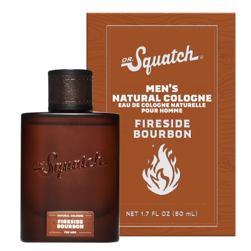 Dr. Squatch Fireside Bourbon Cologne for Men, 1.7 fl oz