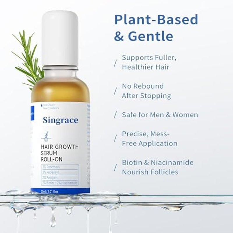 Hair Growth Serum for Thinning Hair - Biotin Roll-On, 30ml