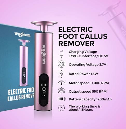 Electric Callus Remover & Nail File Drill Kit - 2-in-1 Rechargeable Pedicure Tool