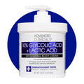 Advanced Clinicals 10% Glycolic & Lactic Acid Body Lotion 16oz Exfoliating Moisturizer