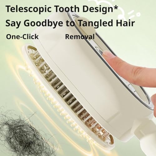 Rechargeable Steam Hair Brush with Mist & Red Light Therapy