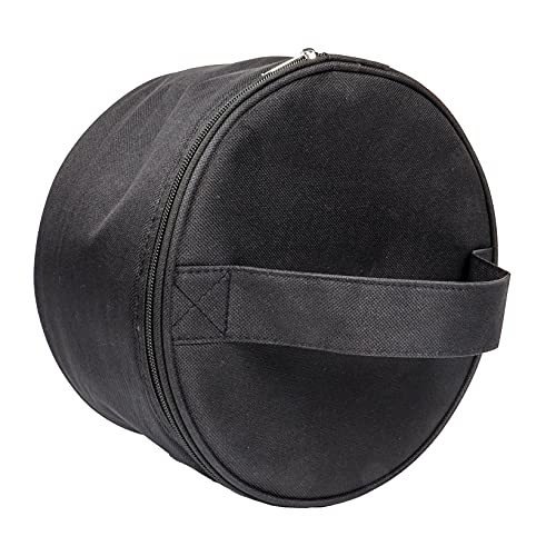 Wig Travel Case,Foldable Round Wig Box,Lightweight and Durable Travel Makeup Case for Men & Women