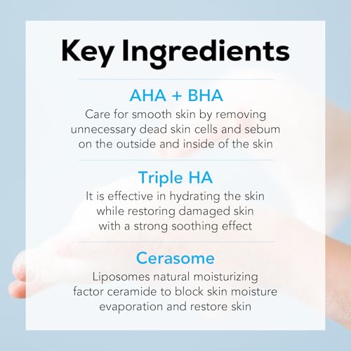 Olivia & Allison ZERO EFFECT CLEANSING FOAM 3.38fl oz (100ml) Natural BHA + AHA + Triple Eyaluronic Acid + Liposomal Cerasome for Gentle Exfoliation & Hydration