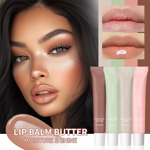 Moisturizing Lip Glowy Balm with Vanilla Scent - Hydrating Lip Mask & Treatment - Vegan Lip Care - EasyDays #1 Vanilla