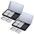 Empty Magnetic Makeup Palette with Mirror - Compact Organizer
