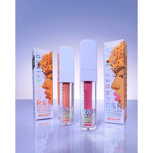 Undefined R&R Sun Glaze SPF 40 Mineral Lip Oil Tint Sunscreen (Pink)