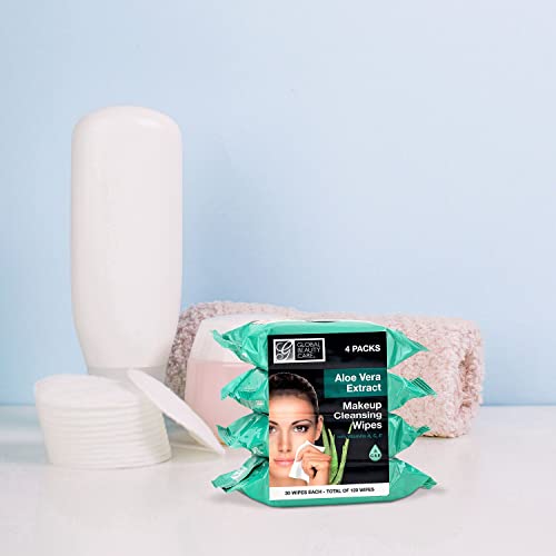 Global Beauty Care Makeup Remover Wipes (120 Count, Aloe Vera)