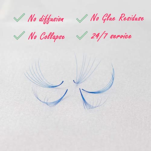 VNE 500 Fans Colorful Lash Extensions | Premade Volume Lash Extensions | Premade Mega Volume Fans | Colored Lash Extension | Russian Volume Eyelash Extensions |6D, Pink, C Curl, 14 mm
