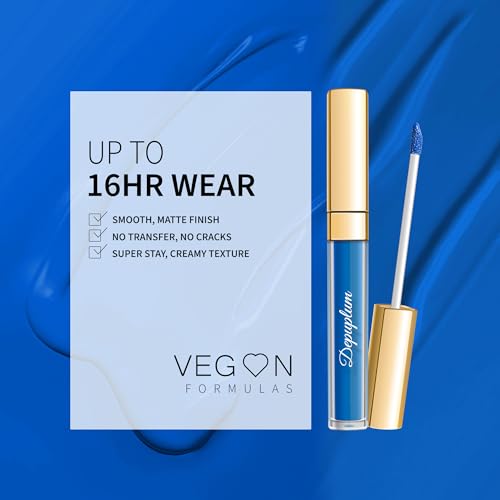 Depuplum Dark Blue Matte Lipstick - Long Lasting & Smudge-Proof