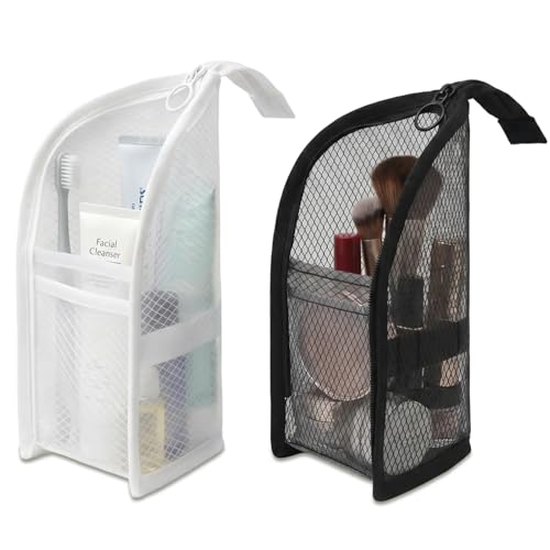 2Pcs Waterproof Standing Toiletry Bag - Travel Makeup Organizer