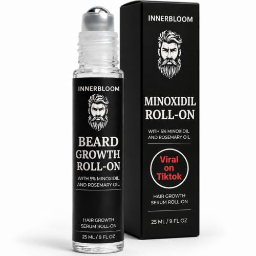 Minoxidil 5% Beard Growth Roll-On with Rosemary Oil