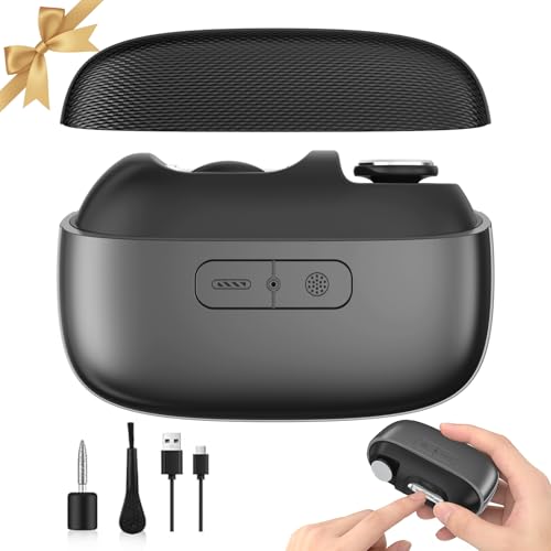 Electric Nail Clipper, 3 in1 Toenail Clippers & Nail Drill with Polishing for Fingers and Toes, Rechargeable Fingernail Trimmer with 3 Adjustable Speeds for Senior Adults Men Caregivers(GraphiteGray)
