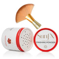 SunFX Post Spray Tan Translucent Finishing Powder | Talc Free | Sunless Tanning Powder with Large professional Fan Brush | Tropical Burst