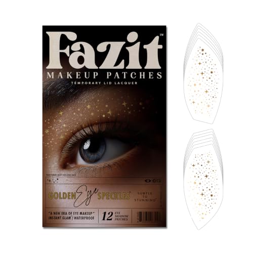 Fazit Golden Eye Speckle Patches - Glitter Makeup Stickers for Women
