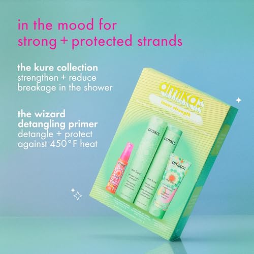Amika Kure Inner Strength Hair Repair Set | Shampoo, Conditioner & Mask