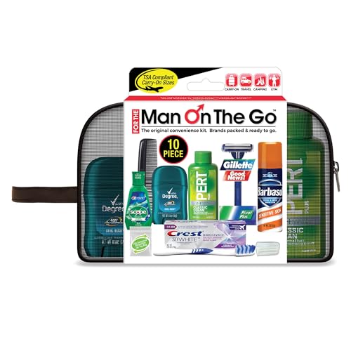 Convenience Kits “Man On The Go” Premium 10-Piece Travel Kit