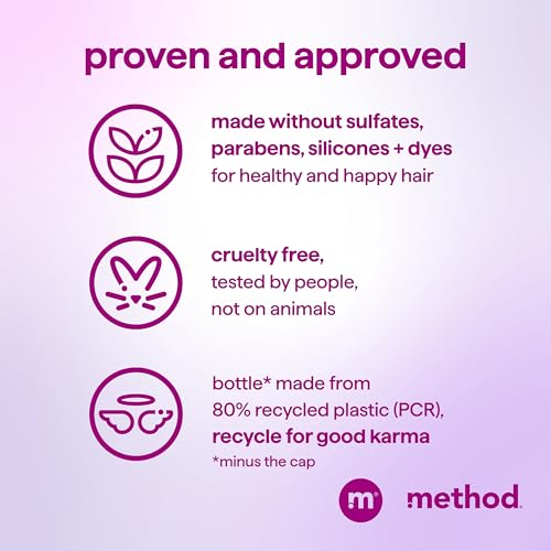 Method Smoothing Shampoo, Serene Escape, Magnolia + Rose Hip + Monoi Oil notes, 14oz
