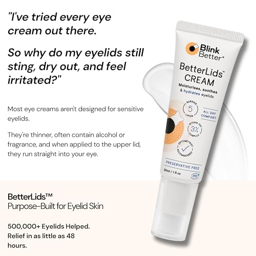 BlinkBetter Eyelid Cream – Hydrate & Soothe Sensitive, Dry Itchy Lids