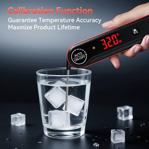 0.3s Instant Read Meat Thermometer, IP67 Waterproof