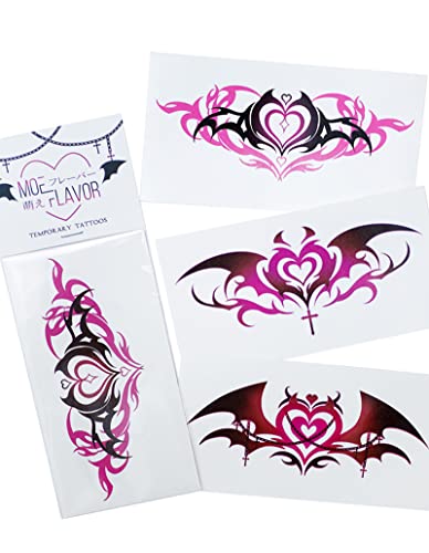 Sexy Succubus Temporary Tattoos for Cosplay - Kawaii Design