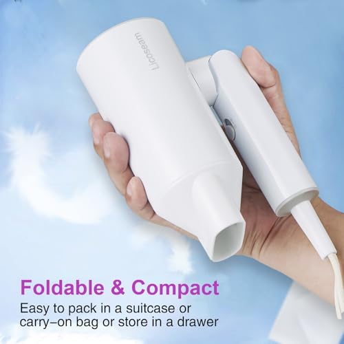 1600W Foldable Travel Hair Dryer with Concentrator Nozzle