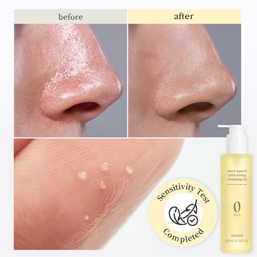 NOONI Korean Double Cleansing Duo Set - Oil Cleanser & Whipping Foam Face Wash | Pore Cleansing Oil & Foam for Sensitive Skin, Makeup Remover Oil, K-Beauty Glass Skin Care, Gift Set, Christmas Gifts