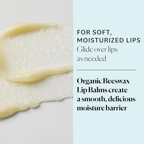 Sky Organics Organic Beeswax Lip Balm 4-Pack | Moisturizing