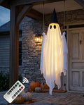 5FT LED Light-Up Halloween Ghost Swing with Remote Control