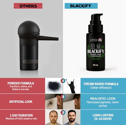 BLACKIFY Herbal Hair Concealer 50ml - Thinning Hair & Bald Spots