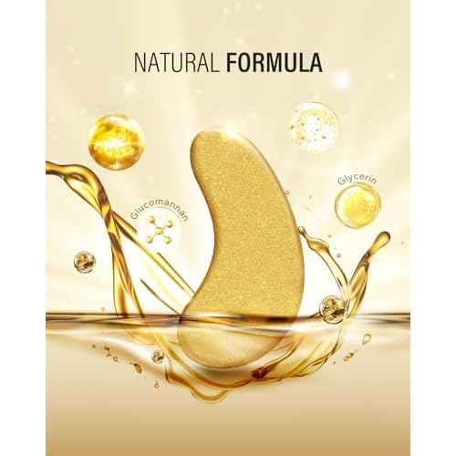24k Gold Under Eye Patches (8 Pairs), eye mask, Collagen Skin Care Products, Eye Patches for Puffy Eyes, eye masks for dark circles and puffiness