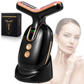Red Light Therapy for Face and Neck, Facial Massager culpting Wand with 7 Color - Birthday, Christmas, Mothers Day, Valentines Day Gifts for Her Women Mom Best Friend Wife Teacher (Black)