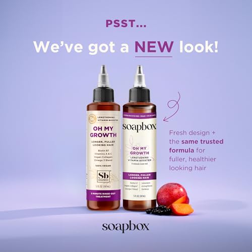 Soapbox Oh My Growth Hair Treatment - Biotin & Collagen, 5 oz