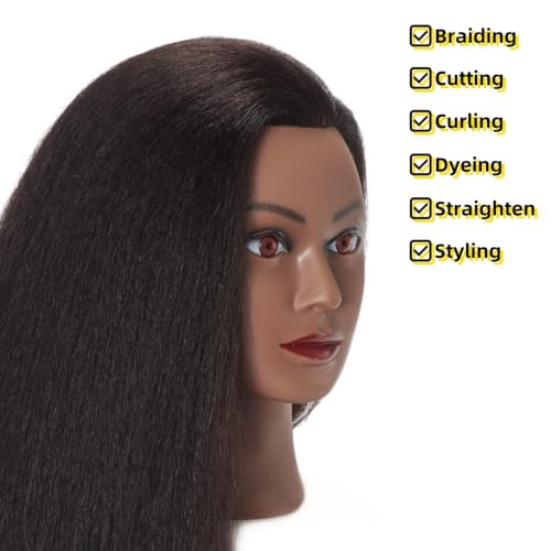 Real Hair Mannequin Head 16-18 inches | Training Head