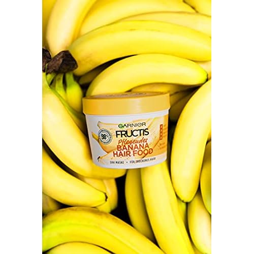 Garnier Fructis Nourishing Banana Hair Food, 3-in-1 Mask for Dry Hair, Nourishes and Gives Smoothness, 390 ml