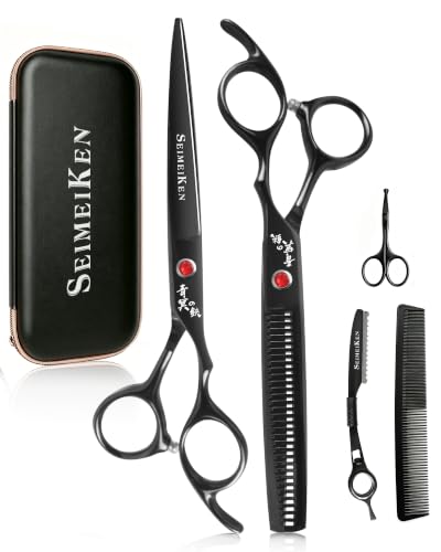 Professional Hair Cutting Scissors Kit, 6.5" 5-Piece Barber Set