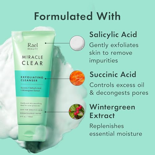 Rael Miracle Clear Exfoliating Facial Cleanser 5.1 oz - Oily Skin